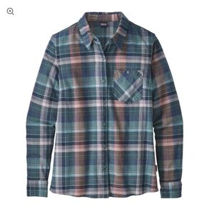 Patagonia Heywood Flannel Button Down Organic Cotton Shirt